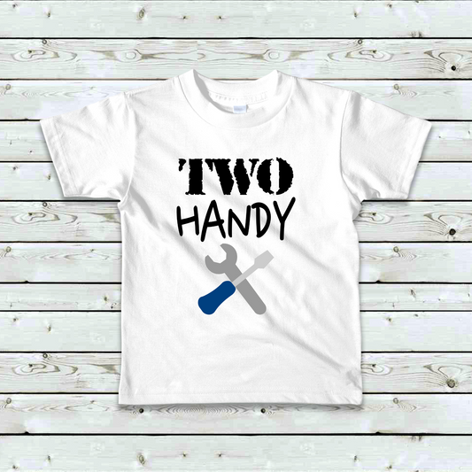 Two Handy Second Birthday Shirt