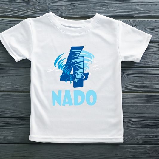4 Nado Toddler Boy Birthday Shirt