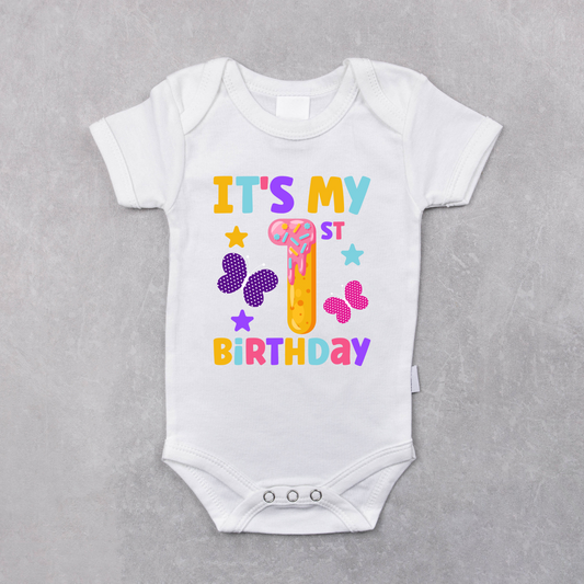 It's My First Birthday Baby Bodysuit Onesie or Shirt