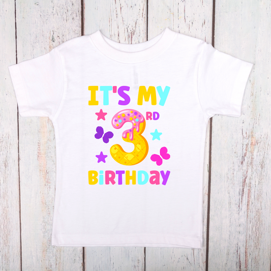 It's My 3rd Birthday Toddler Birthday Shirt