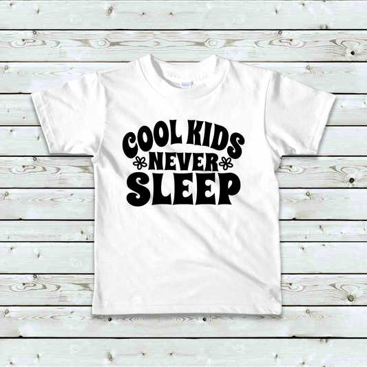 Cool Kids Never Sleep Toddler Shirt